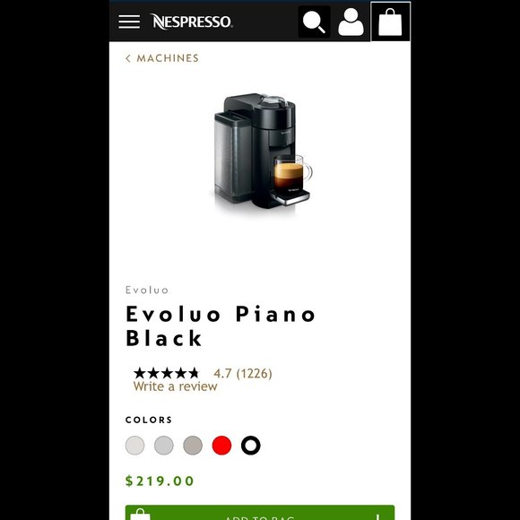 Nespresso Vertuoline Machine - Picture 1 of 4